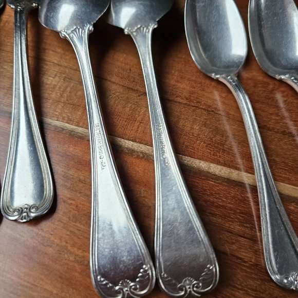 7 Priscilla 1900 International Silverplate 1847 Rogers Bros set soup spoon fork - Picture 13 of 16